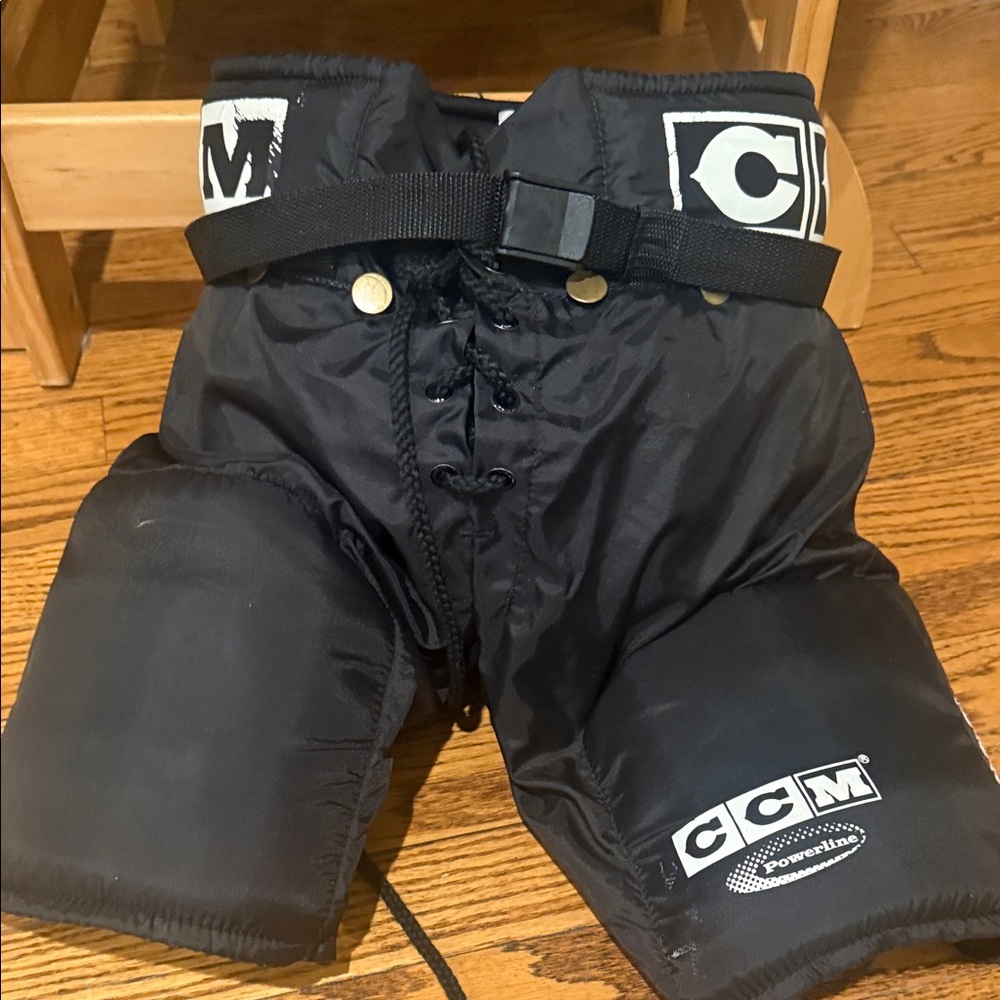 CCM Kids Black Hockey Pants-M